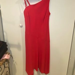 Bright Pink/Red Women Petite Formal Dress (for Weddings)